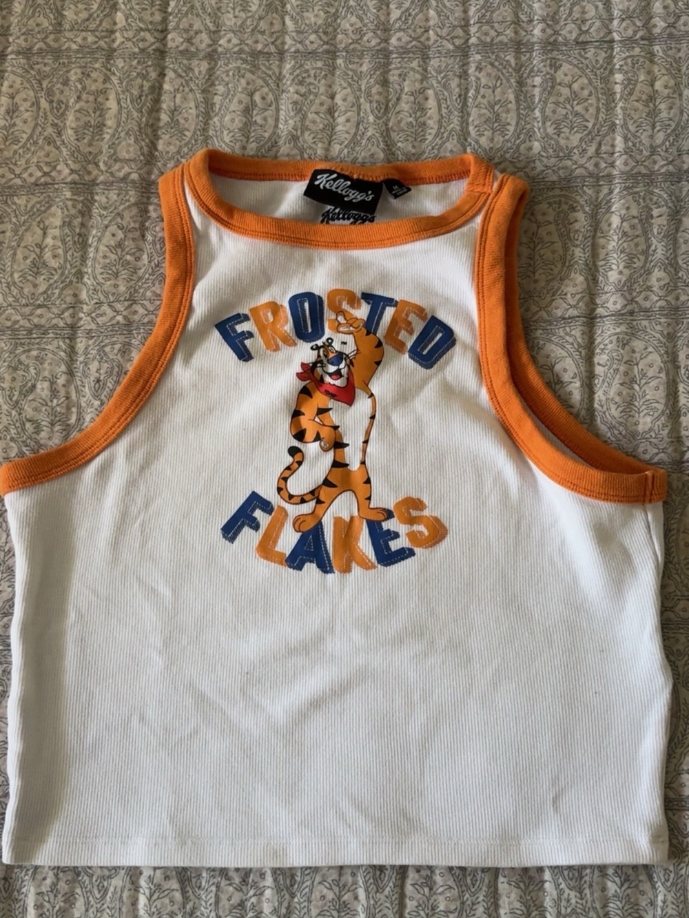 Kellogg's Frosted Flakes Tank Top - White with bo Trim